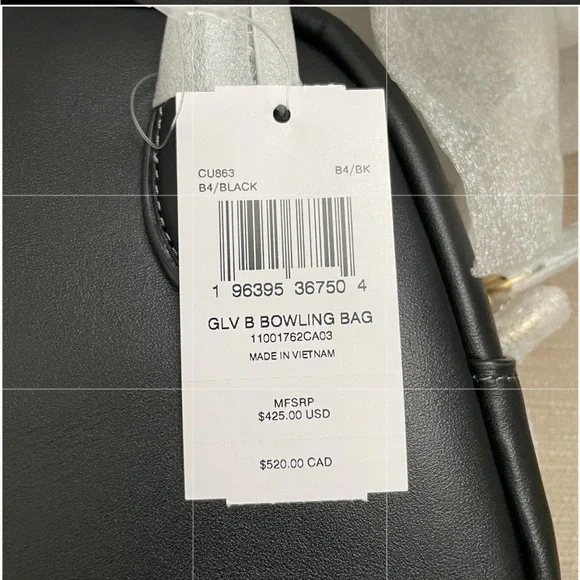 Coach Borough Bowling Bag in Colour Black And Coach customized Hangtag NWT - Picture 2 of 14